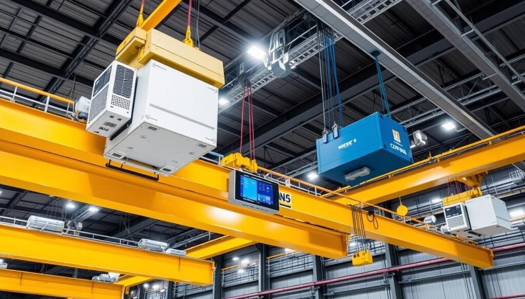 Advanced overhead cranes with automation and smart technologies