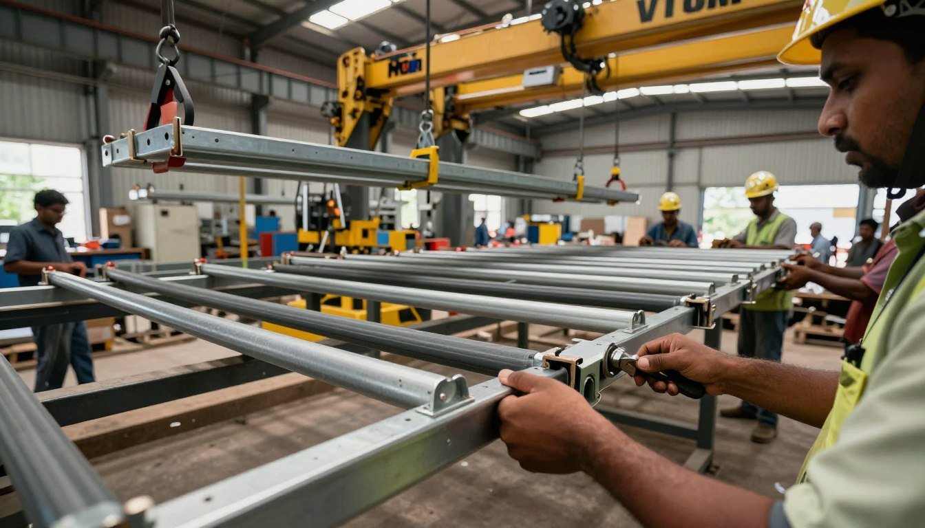 Trailing tray fitting