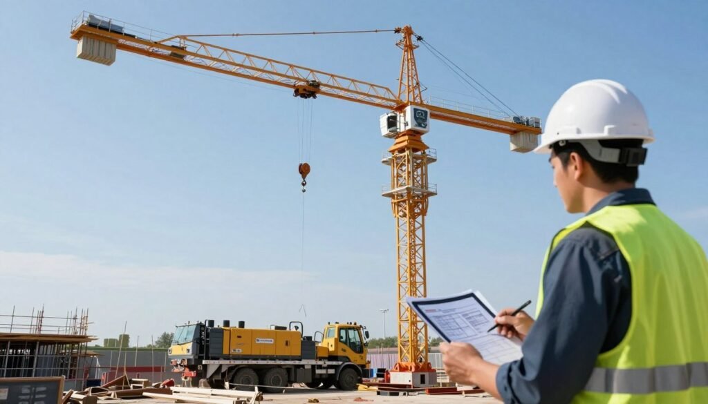 industrial crane setup