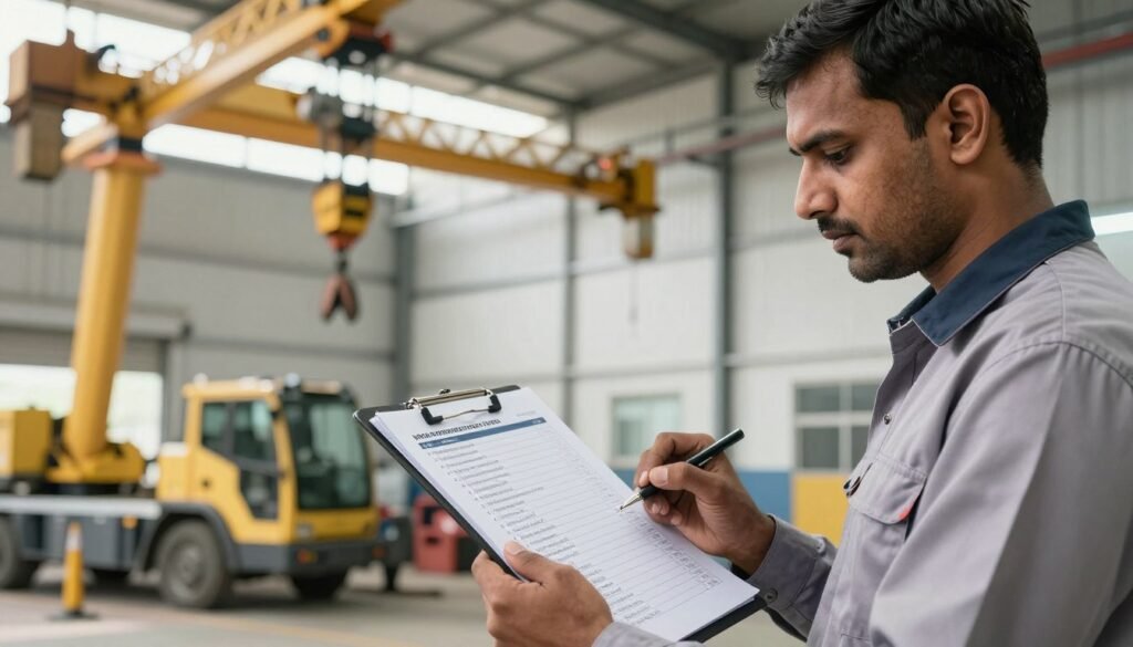 crane maintenance checklist crane maintenance checklist